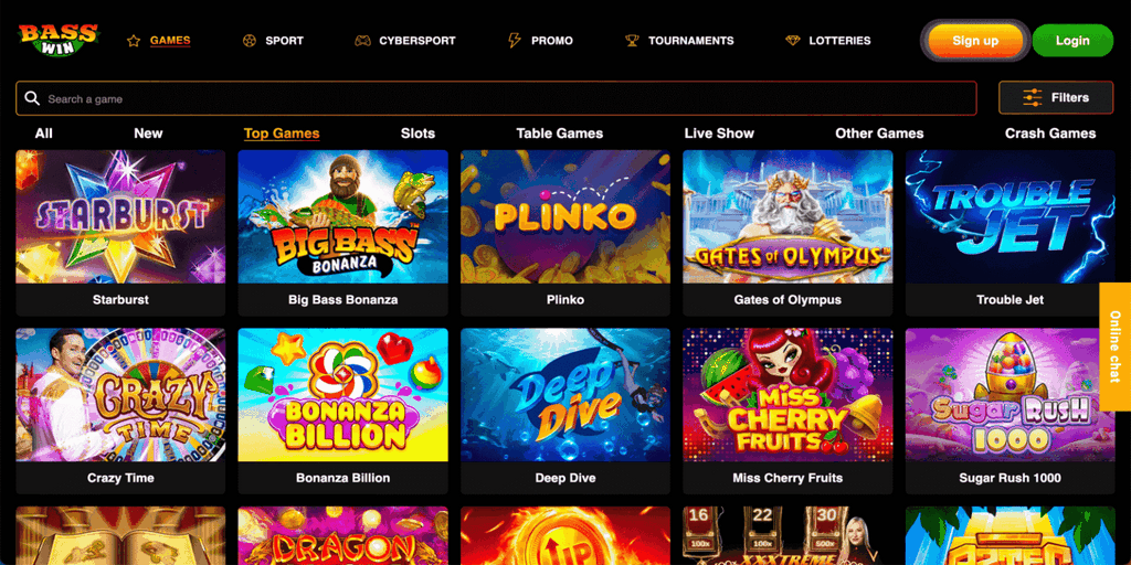 The Online Video Game Library at Bass Win Gambling Establishment